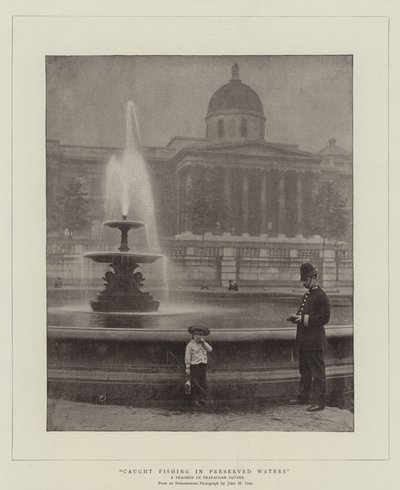 Beim Angeln in geschützten Gewässern erwischt, eine Tragödie auf dem Trafalgar Square von English Photographer