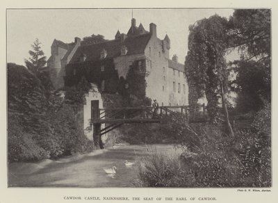 Cawdor Castle, Nairnshire, der Sitz des Earl of Cawdor von English Photographer