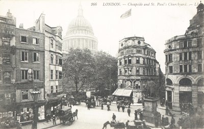 Cheapside und St. Pauls Kirchhof von English Photographer