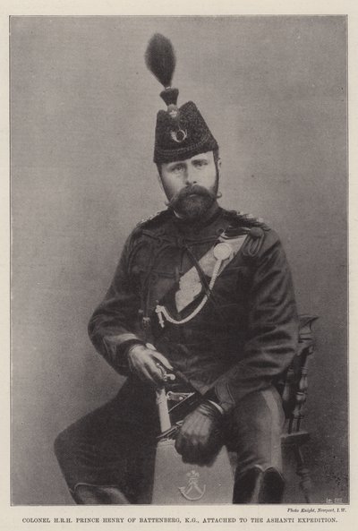 Oberst HRH Prinz Henry von Battenberg, KG, an die Ashanti-Expedition angegliedert von English Photographer
