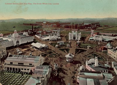 Kolonialabteilung vom Flip-Flap, The Great White City, London von English Photographer