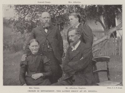 Cronje im Ruhestand, die neueste Gruppe auf St. Helena von English Photographer