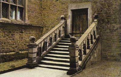 Dorothy Vernons Stufen und Tür, Haddon Hall von English Photographer