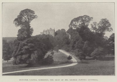 Dunster Castle, Somerset, der Sitz von Mr. George Fownes Luttrell von English Photographer