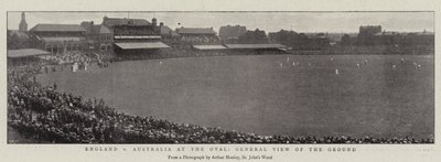 England gegen Australien im Oval, Gesamtansicht des Geländes von English Photographer