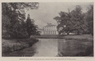 Frogmore House, wo König Edward während der Umbauten im Windsor Castle wohnen wird von English Photographer