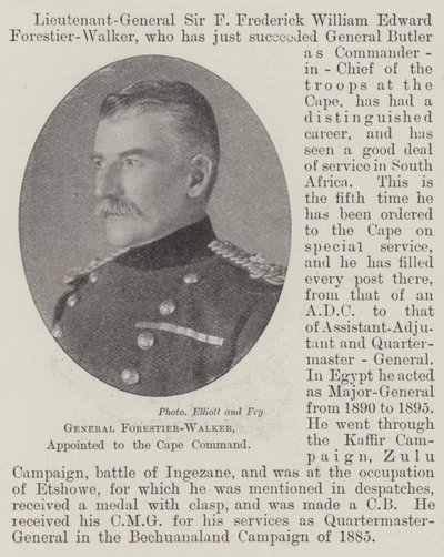 General Forestier-Walker, zum Kap-Kommando ernannt von English Photographer