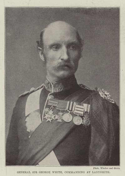 General Sir George White, Kommandant in Ladysmith von English Photographer