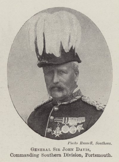 General Sir John Davis, Kommandeur der Southern Division, Portsmouth von English Photographer