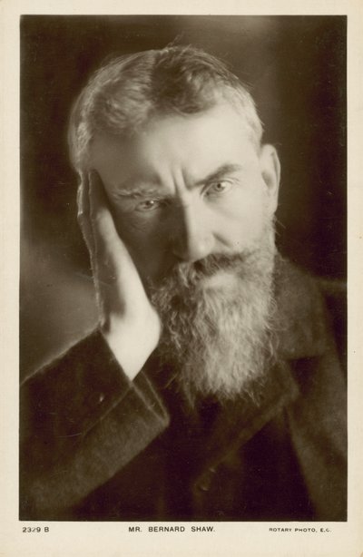 George Bernard Shaw, irischer Dramatiker von English Photographer