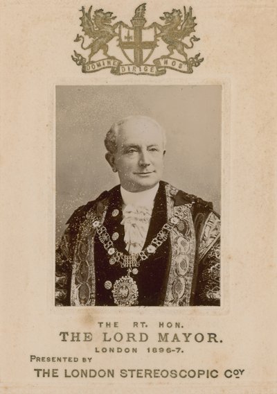 George Faudel-Phillips, der ehrenwerte Lord Mayor von London von English Photographer