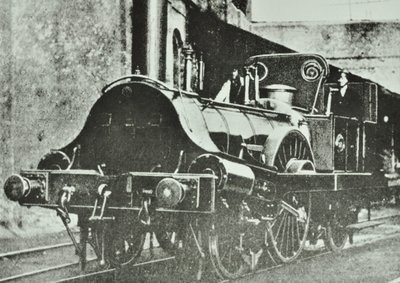 Great Eastern Railway (London & Blackwall Abschnitt) Einzelfahrer-Tanklokomotive, 1860 von English Photographer