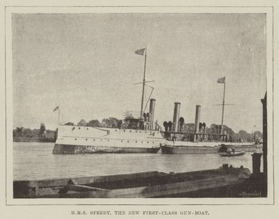 HMS Speedy, das neue erstklassige Kanonenboot von English Photographer