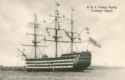 HMS Victory, mit Trafalgar-Signal von English Photographer