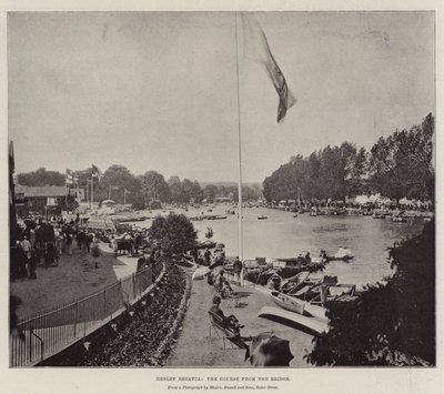 Henley Regatta, der Kurs von der Brücke von English Photographer
