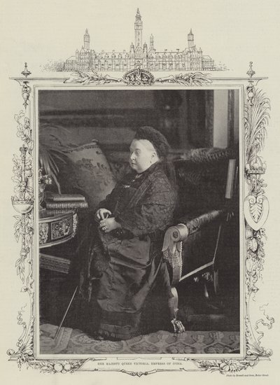 Ihre Majestät Königin Victoria, Kaiserin von Indien von English Photographer