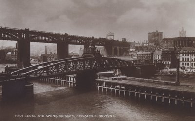 High Level und Swing Bridges, Newcastle-On-Tyne von English Photographer