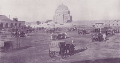 Inneres der alten Festung, Mooltan, mit schwerer Batterie von English Photographer
