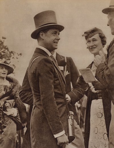 König Edward VIII. und Mrs. Simpson in Ascot von English Photographer