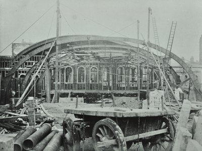 Kings Cross Station: Bauarbeiten im Gange, 1862 von English Photographer