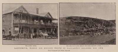 Ladysmith, wo Sir George White tapfer standhält von English Photographer