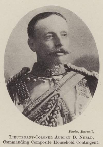 Oberstleutnant Audley D. Neeld, Kommandant des Composite Household Contingent von English Photographer