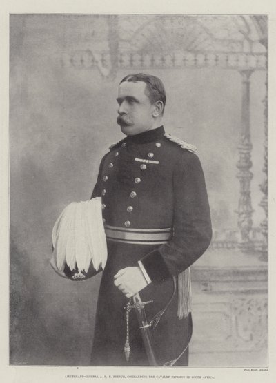 Generalleutnant J D P French, Kommandeur der Kavalleriedivision in Südafrika von English Photographer