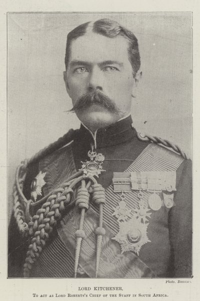 Lord Kitchener, als Stabschef von Lord Roberts in Südafrika tätig von English Photographer