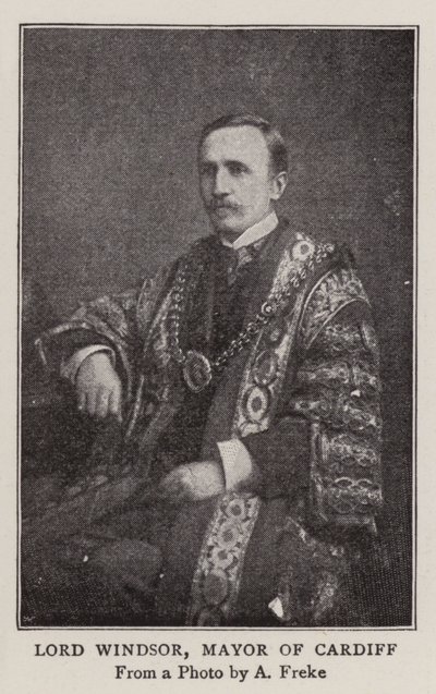 Lord Windsor, Bürgermeister von Cardiff von English Photographer