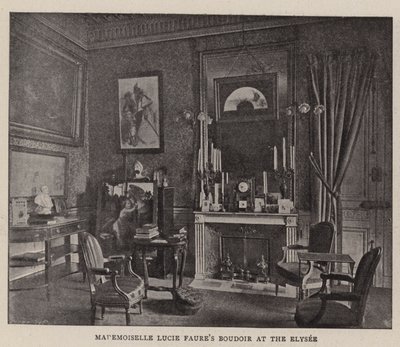 Mademoiselle Lucie Faures Boudoir im Élysée von English Photographer