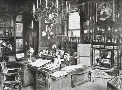 Marlborough House, Pall Mall, Westminster LB: Arbeitszimmer des Prinzen von Wales, 1895 von English Photographer