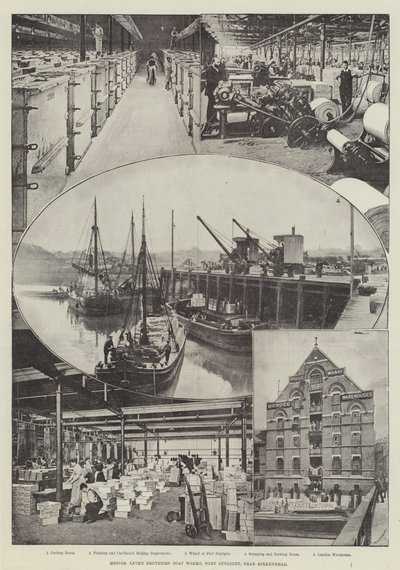 Messers Lever Brothers Seifenfabrik, Port Sunlight, bei Birkenhead von English Photographer