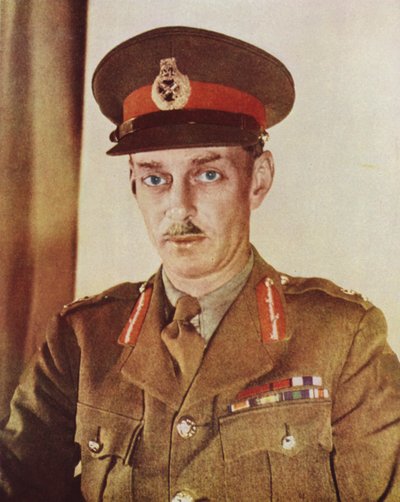 Miles Dempsey, britischer General, der die Zweite Armee bei der Landung in der Normandie kommandierte und der erste britische Kommandeur war, der den Rhein überquerte, Zweiter Weltkrieg von English Photographer