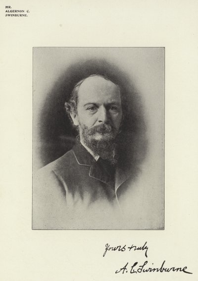 Algernon C Swinburne von English Photographer