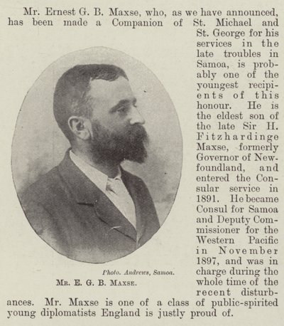 Mr. E. G. B. Maxse von English Photographer
