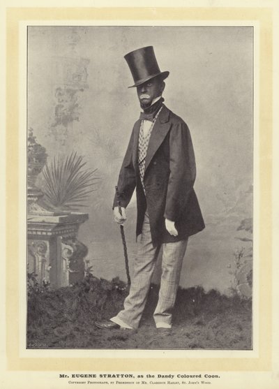 Mr Eugene Stratton als der Dandy Coloured Coon von English Photographer