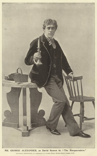 Mr George Alexander als David Remon in The Masqueraders von English Photographer