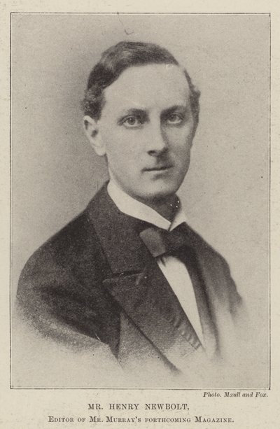 Herr Henry Newbolt, Herausgeber von Herrn Murrays kommendem Magazin von English Photographer