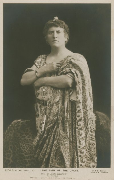 Mr. Wilson Barrett, Marcus in Das Zeichen des Kreuzes von English Photographer