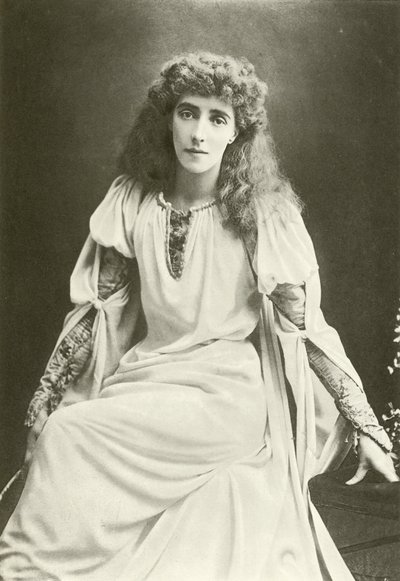 Mrs Beerbohm Tree als Ophelia (Gravur) von English Photographer