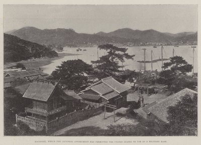 Nagasaki, das die japanische Regierung den Vereinigten Staaten als Militärbasis gestattet hat von English Photographer