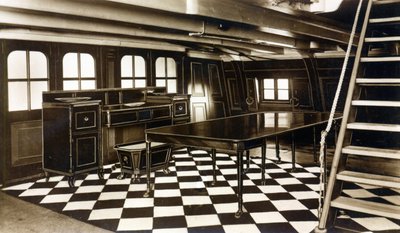 Nelsons Speisesaal an Bord der HMS Victory von English Photographer