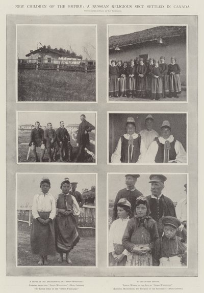 Neue Kinder des Empire, eine russische religiöse Sekte, die sich in Kanada niedergelassen hat von English Photographer