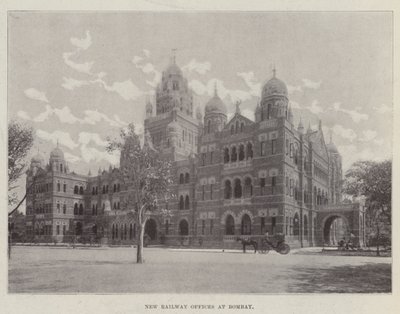 Neue Eisenbahnbüros in Bombay von English Photographer