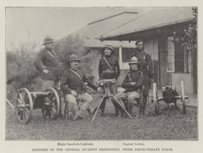 Offiziere der Central Division Expedition, Niger Protectorate Force von English Photographer