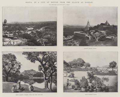 Poona, als Zufluchtsort vor der Pest in Bombay von English Photographer