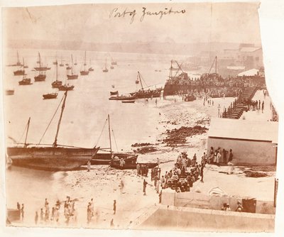 Hafen von Sansibar, aus einem Album von Henry Morton Stanley von English Photographer