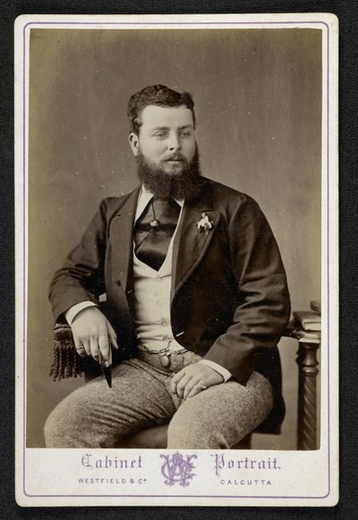 Porträt von Mr. Godfrey Freeman, Indigo-Pflanzer, Lohurria, Bihar, fotografiert in Kalkutta von English Photographer