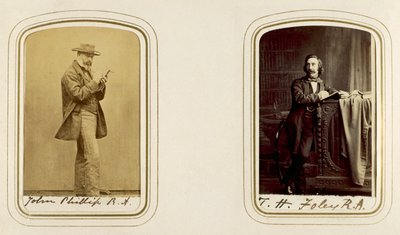 Porträts von John Phillip und John Henry Foley von English Photographer