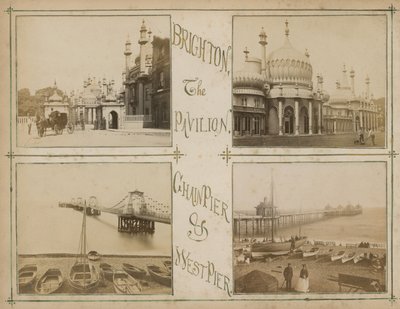 Postkarte mit Ansichten von Brighton von English Photographer